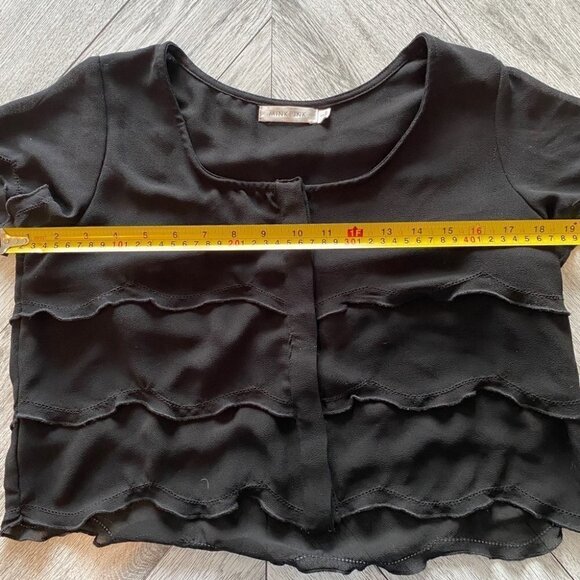 Mink Pink Black Sheer Crop - Picture 6 of 6